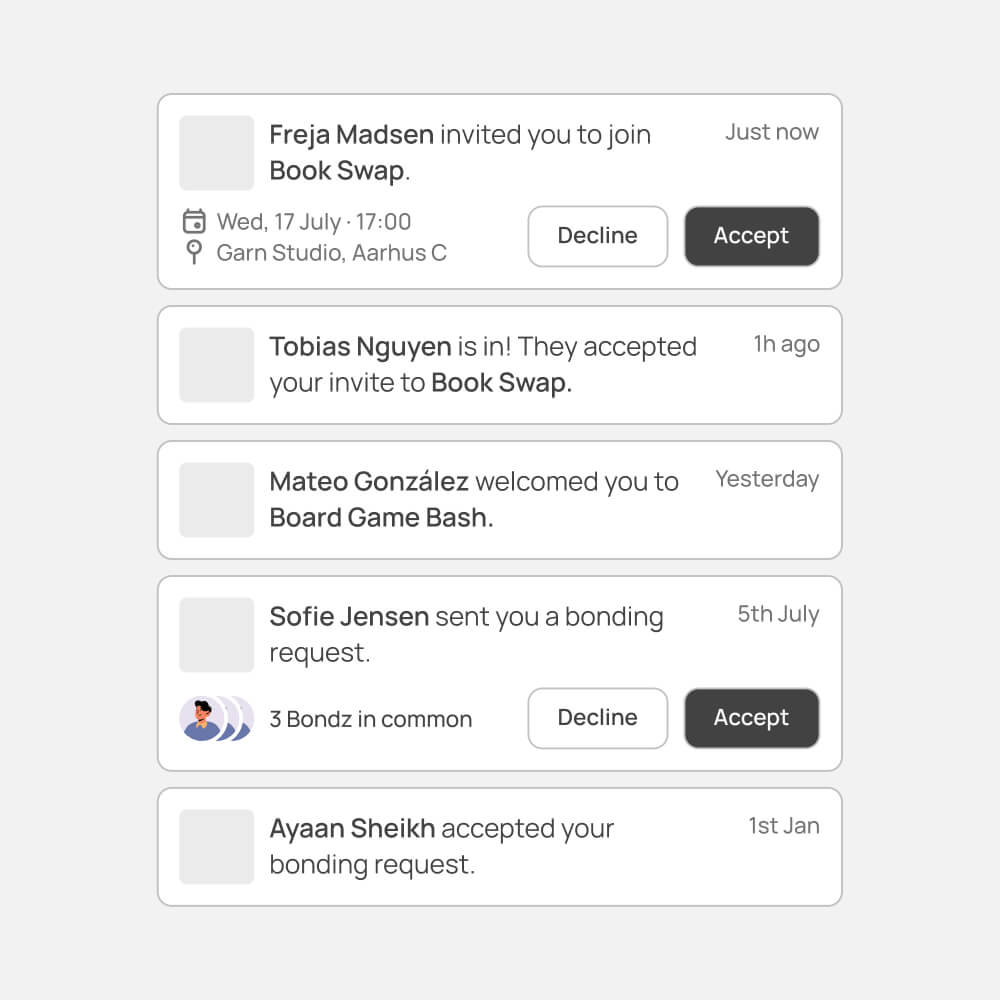 Bondz app screenshot 3